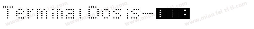 Terminal Dosis字体转换